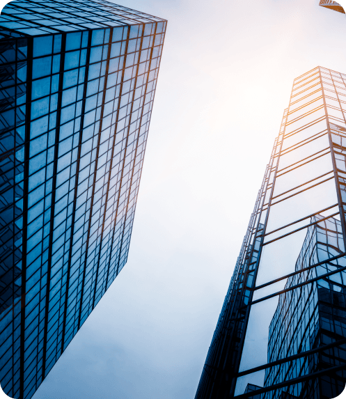 Modern skyscraper buildings